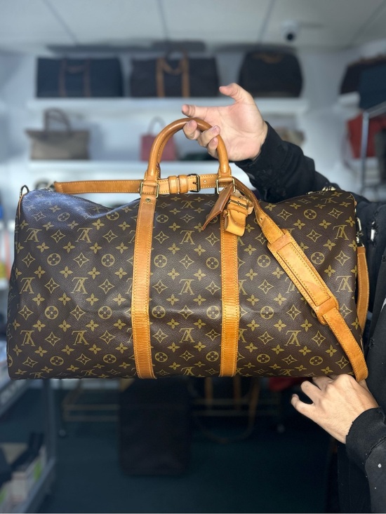 Louis Vuitton Handbags - $2800 Retail LV Monogram Keepall 55cm Bandouliere Carry-on Size